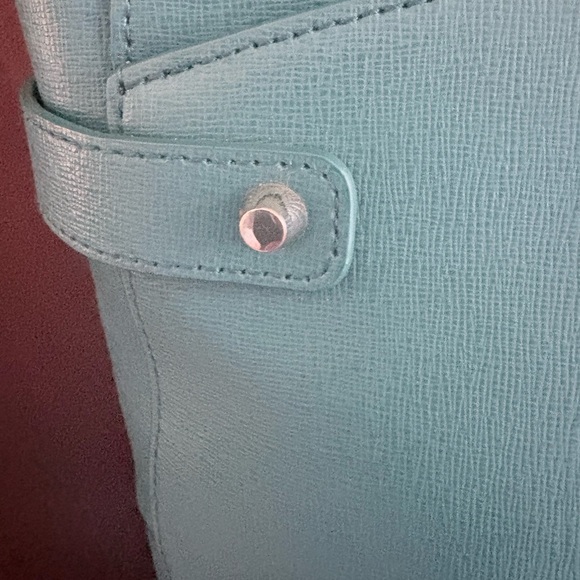 Furla Agata Leather Satchel in Teal Blue. LNC - Picture 3 of 16